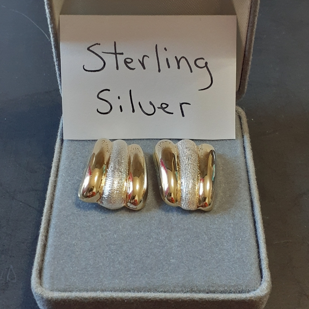 Vintage Sterling Silver Earrings